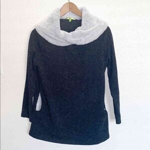 Cozy Gray Cowl Neck Sweater